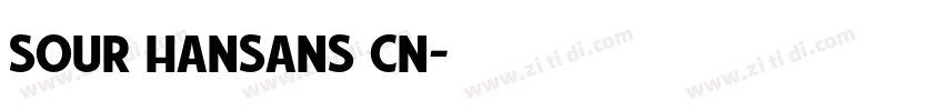 sour hansans cn字体转换